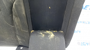 Rear seat, 2nd row, upper right, Honda Accord 23-24, gray fabric, with white stitching, with armrest, dry-cleanable, dented, with armrest