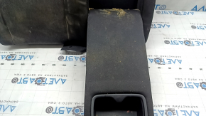 Rear seat, 2nd row, upper right, Honda Accord 23-24, gray fabric, with white stitching, with armrest, dry-cleanable, dented, with armrest