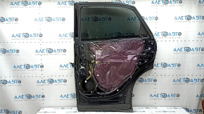 Rear right door assembly for a Lexus RX450h 10-15 hybrid, tinted, blue 214, dents, sooty dents