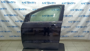 Front left door assembly for Ford Escape MK3 13-19, white YZ, with code, laminated glass, nicks, chips, scratches