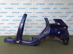 Quarter wing rear left Audi Q5 80A 18-24 S-Line on the body, blue