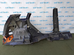 Quarter wing rear left Audi Q5 80A 18-24 S-Line on the body, blue