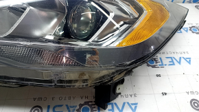 Left front headlight assembly for Ford Escape MK3 2017-2019, halogen + LED, light, sand, scuffs, scratches