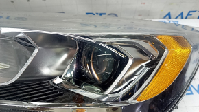 Left front headlight assembly for Ford Escape MK3 2017-2019, halogen + LED, light, sand, scuffs, scratches