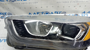 Left front headlight assembly for Ford Escape MK3 2017-2019, halogen + LED, light, sand, scuffs, scratches