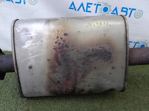 Volvo XC90 16-18 T6 rear exhaust pipe with resonator, rusty, studs sawed off