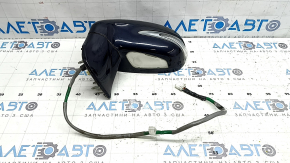 Left side mirror assembly for Lexus RX350 RX450h 10-12, 14 pins, auto-dimming, turn signal, backlight, blue