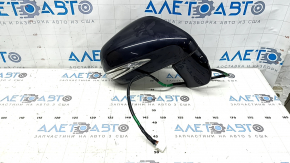 Right side mirror assembly for Lexus RX350 RX450h 10-12, 14 pins, auto-dimming, turn signal, backlight, blue