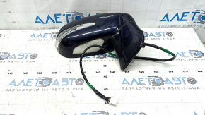 Right side mirror assembly for Lexus RX350 RX450h 10-12, 14 pins, auto-dimming, turn signal, backlight, blue