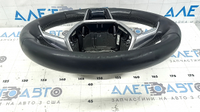 Audi A6 C8 19-25 leather steering wheel, dark gray with gray stitching, non-heated, Sport