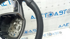 Audi A6 C8 19-25 leather steering wheel, dark gray with gray stitching, non-heated, Sport