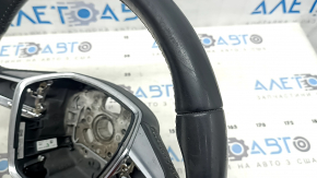 Audi A6 C8 19-25 leather steering wheel, dark gray with gray stitching, non-heated, Sport