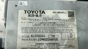 Radio, Cassette Player, Climate Control, Panel Assembly, Lexus RX350 RX450h 10-15 Type 2, Scratches, Sooty