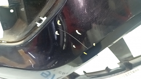 Front bumper, bare, Ford Escape MK3 2017-2019, black, cracks in fasteners, scratches, breaks