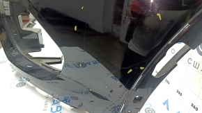 Front bumper, bare, Ford Escape MK3 2017-2019, black, cracks in fasteners, scratches, breaks