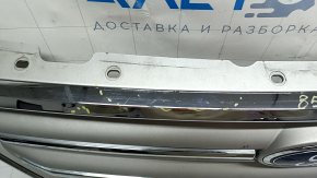 Ford Escape MK3 2017-2019 grille, gray, with chrome, with emblem, bumps, sand, scuffs