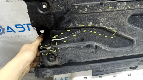 Front right underbody protection for Mercedes GLC 16-23, cracks, missing parts, broken body