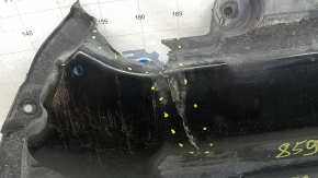 Mercedes GLC 300/350e/43-20 16-22 front bumper guard cracks, missing parts