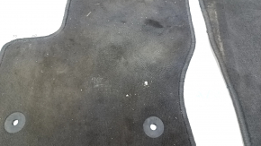 Set of floor mats for Ford Escape MK3 13-19, black cloth, type 1, dry-cleanable