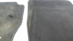 Set of floor mats for Ford Escape MK3 13-19, black cloth, type 1, dry-cleanable
