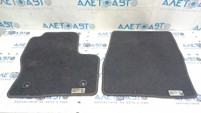 Set of floor mats for Ford Escape MK3 13-19, black cloth, type 1, dry-cleanable