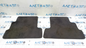 Set of floor mats for Ford Escape MK3 13-19, black cloth, type 1, dry-cleanable