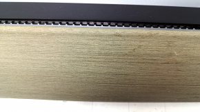 Tesla Model 3 18's upper dashboard trim panel - wood grain, cracked wood, scratches