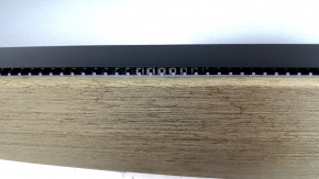 Tesla Model 3 18's upper dashboard trim panel - wood grain, cracked wood, scratches