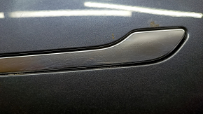 Tesla Model 3 front left door assembly, 18-20 PMNG graphite, scratch, scratches on the handle, paint chip