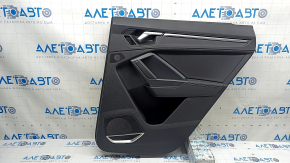 Door trim panel rear right Audi Q3 83A 19-25 black, insert black leather, armrest black leather, chrome moldings, with handle, molding under the handle graphite, under Bang & Olufsen, scratches