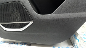 Door trim panel rear right Audi Q3 83A 19-25 black, insert black leather, armrest black leather, chrome moldings, with handle, molding under the handle graphite, under Bang & Olufsen, scratches