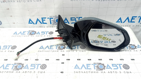 Right side mirror assembly for Toyota Prius 50 16-20, 6 pins, BSM, green, cracked, scratches
