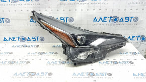 Right front headlight assembly for Toyota Prius 50 19-22 LED, polished