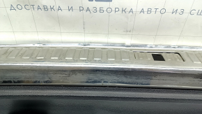Audi Q3 83A 19-25 trunk opening trim, black with chrome, scuffs on chrome and plastic, broken fastener