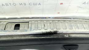 Audi Q3 83A 19-25 trunk opening trim, black with chrome, scuffs on chrome and plastic, broken fastener