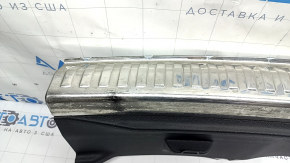 Audi Q3 83A 19-25 trunk opening trim, black with chrome, scuffs on chrome and plastic, broken fastener