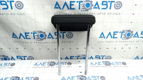 Rear center headrest, 2nd row, Audi Q3 83A 19-25, black leather, white stitching