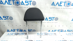 Rear left headrest, 2nd row, Audi Q3 83A 19-25, black leather, white stitching