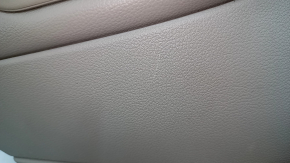Rear left door panel for Ford Escape MK3 2017-2019, beige with black, beige plastic insert, beige leather armrest, with handle, scratch