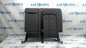 Rear seat backrest, 2nd row, left, Audi Q3 83A 19-25, brown leather, with seat belt, dented