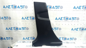 Toyota Prius 50 16-20 lower left center pillar trim, black, plastic turned white, scratch