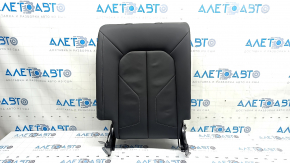 Backrest of the rear row of seats, 2nd row, right, Audi Q3 83A 19-25, black leather, white stitching