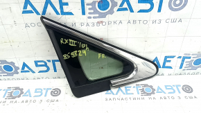 Front right window blind glass Lexus RX350 RX450h 10-15 chrome scratches on chrome