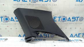 Rear pillar trim behind the right window, Audi Q3 83A 19-25, black, under the speaker