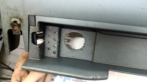 Right threshold Toyota Prius 50 16-22 green, broken fasteners, scratches, cracks