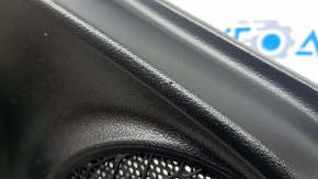 Rear left door panel for Toyota Prius 50 16-22, black with gray insert, leather armrest, with handle, scratches, dents