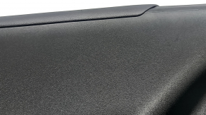Front left door trim panel for Toyota Prius 50 16-22, black with gray insert, with leather armrest, with handle, scratches