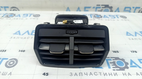 Center console air vent (2nd row) Audi Q3 83A 19-25 black, for 3-zone climate control, glossy, scratches