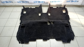 Rear floor covering for Ford Escape MK3 17-19 black type 2, dry cleanable, foam tears