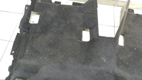 Rear floor covering for Ford Escape MK3 17-19 black type 2, dry cleanable, foam tears